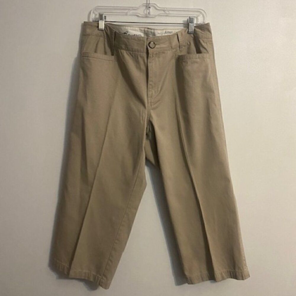Eddie Bauer Blakely Khaki capris, size 16
